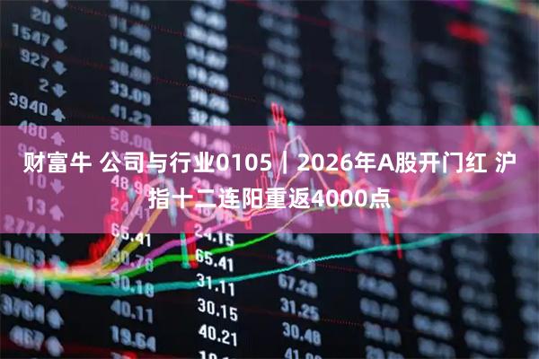 财富牛 公司与行业0105｜2026年A股开门红 沪指十二连阳重返4000点